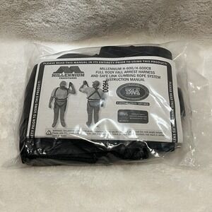 Factory Sealed H-600 Full Body Fall Harness Safe Link Arrest & Climbing Rope NEW